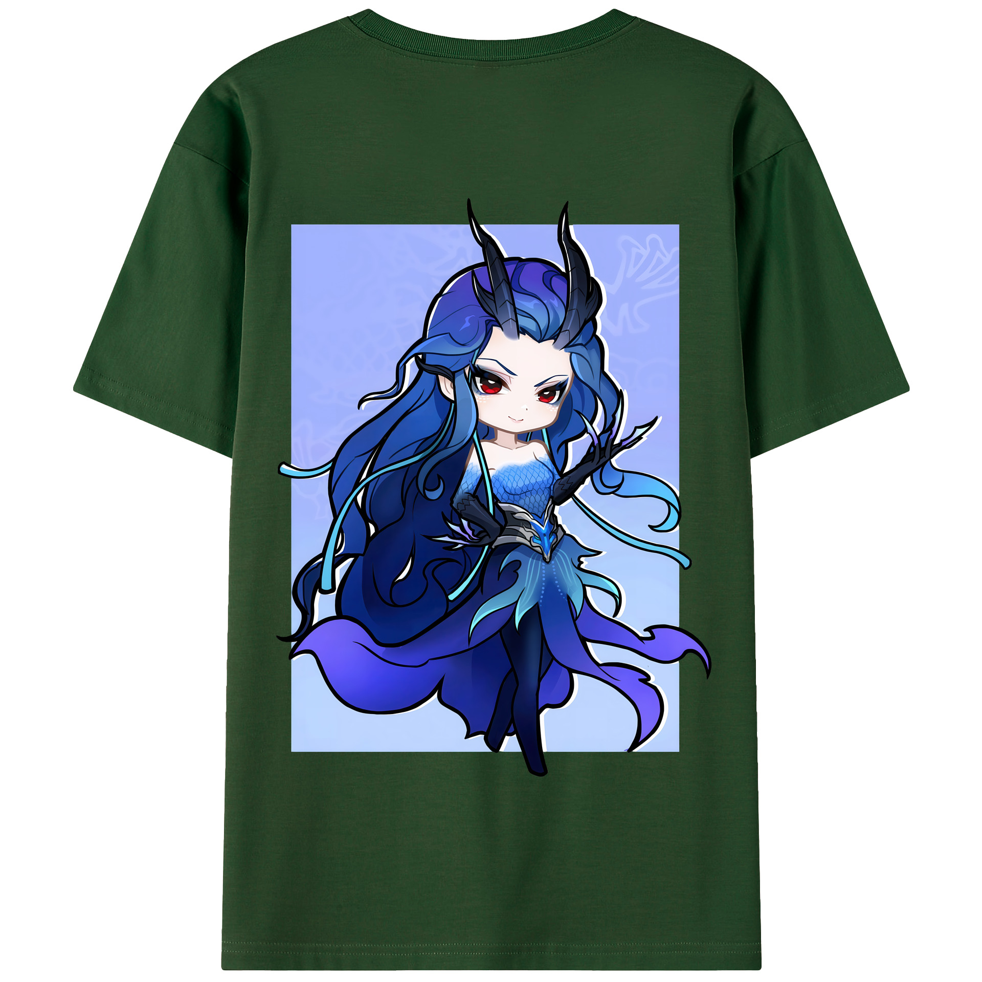 （画像用） Ne Zha 2 ナタ 魔童の大暴れ 綿100％半袖Tシャツ（背面プリント）
